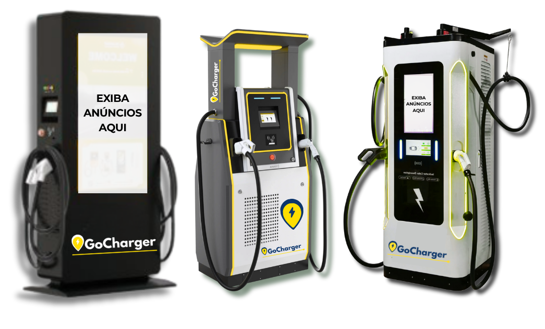 Carregadores da Linha GoCharger Media com tela